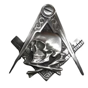 Widows Sons Pin - Square & Compass With Skull & Bones