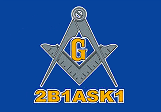 Master Mason Blue Lodge Flag - 2B1ASK1 Blue