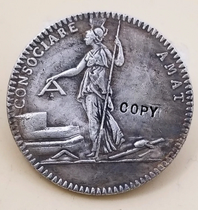 Masonic Coin - French Revolution LIBERT EGALLITE
