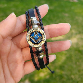 Master Mason Blue Lodge Bracelet - Square & Compass with G Wristbands