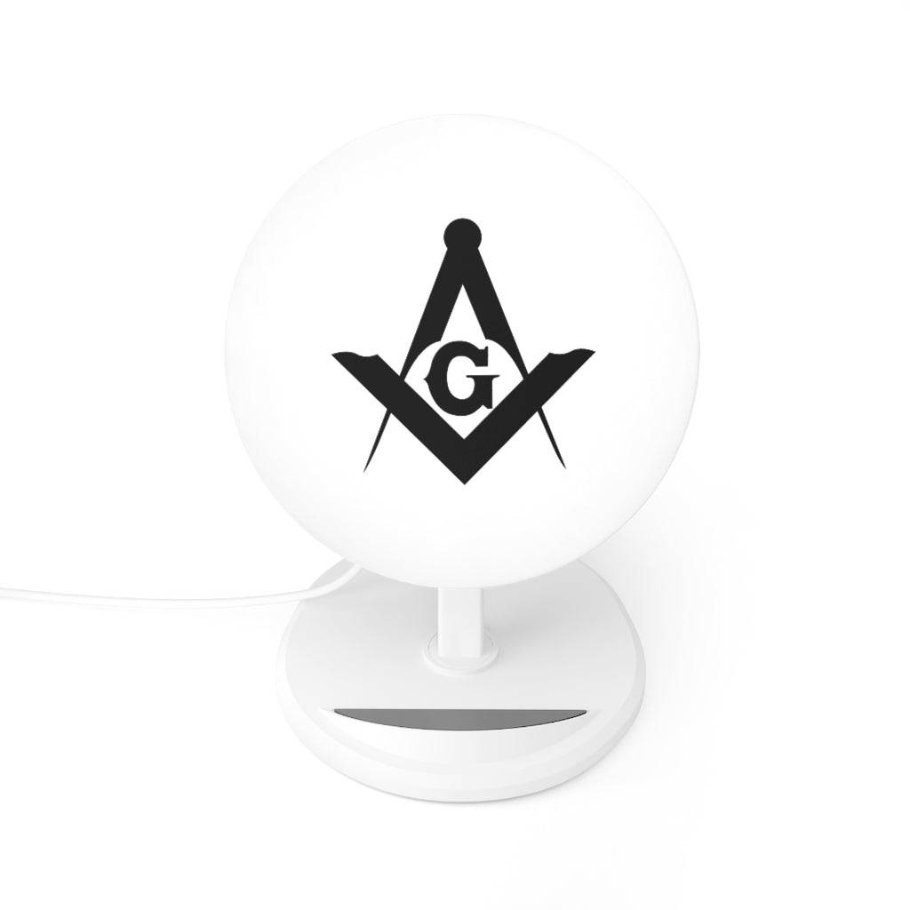 Master Mason Blue Lodge Wireless Charger - Square & Compass G