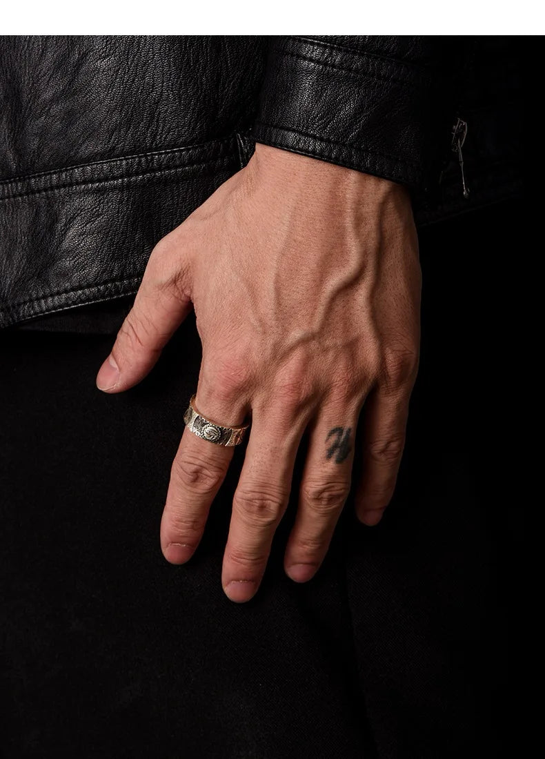 Ancient Egypt Ring - Pharaoh Guardian God Eye of Horus Opening Adjustable - Bricks Masons