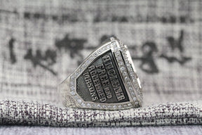 Master Mason Blue Lodge Ring - Sterling Silver Rhinestones With S&C - Bricks Masons