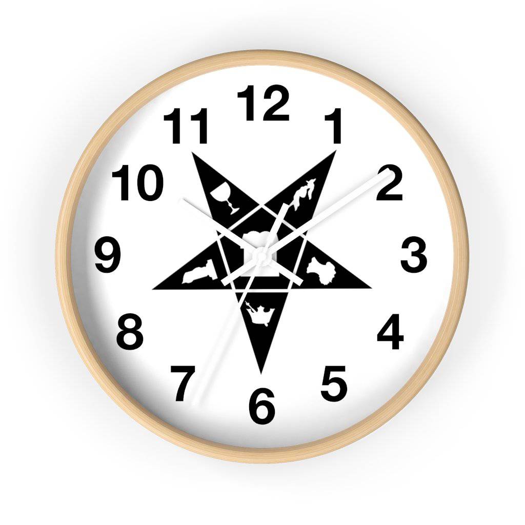 OES Clock - Wooden Frame