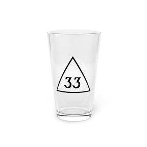 33rd Degree Scottish Rite Pint Glass - 16oz