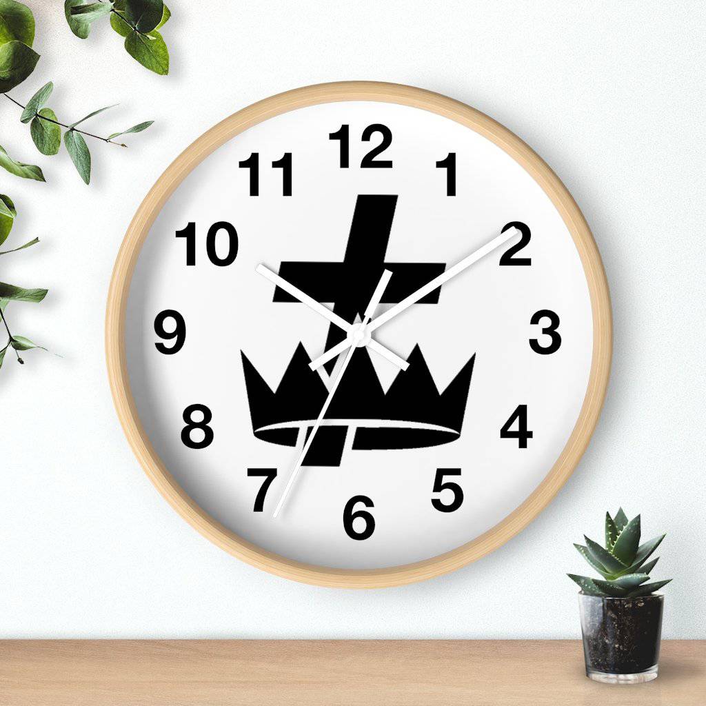 Knights Templar Commandery Clock - Wooden Frame