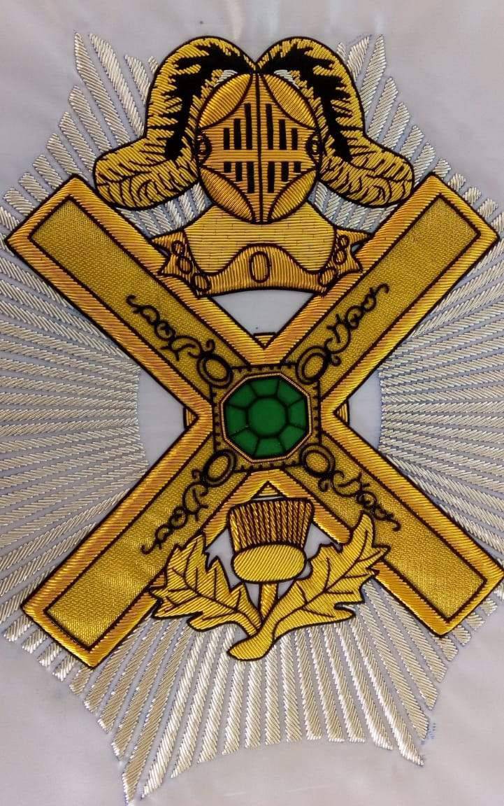 29th Degree Scottish Rite Banner - Handmade Bullion Embroidery