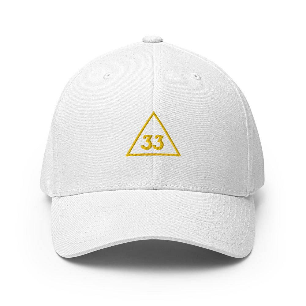 33rd Degree Scottish Rite Baseball Cap - Golden Embroidery