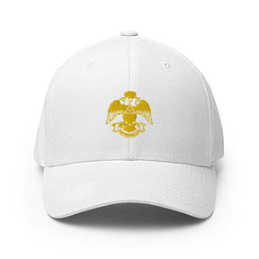 33rd Degree Scottish Rite Baseball Cap - Wings Down Golden Embroidery