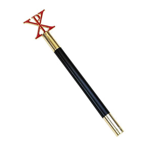 Commander Red Cross of Constantine Baton - Black Color - Bricks Masons