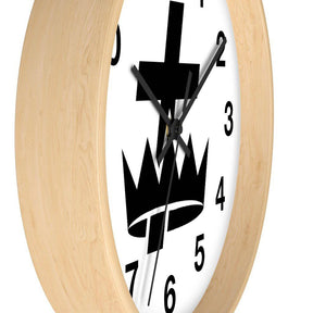 Knights Templar Commandery Clock - Wooden Frame