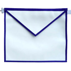 Entered Apprentice Apron - White with Thin Royal Blue Thin Borders - Bricks Masons