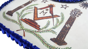 Hand-Painted Apron - History Edition: Masonic Apron of Major William Christy - 1790 to 1837 - Bricks Masons