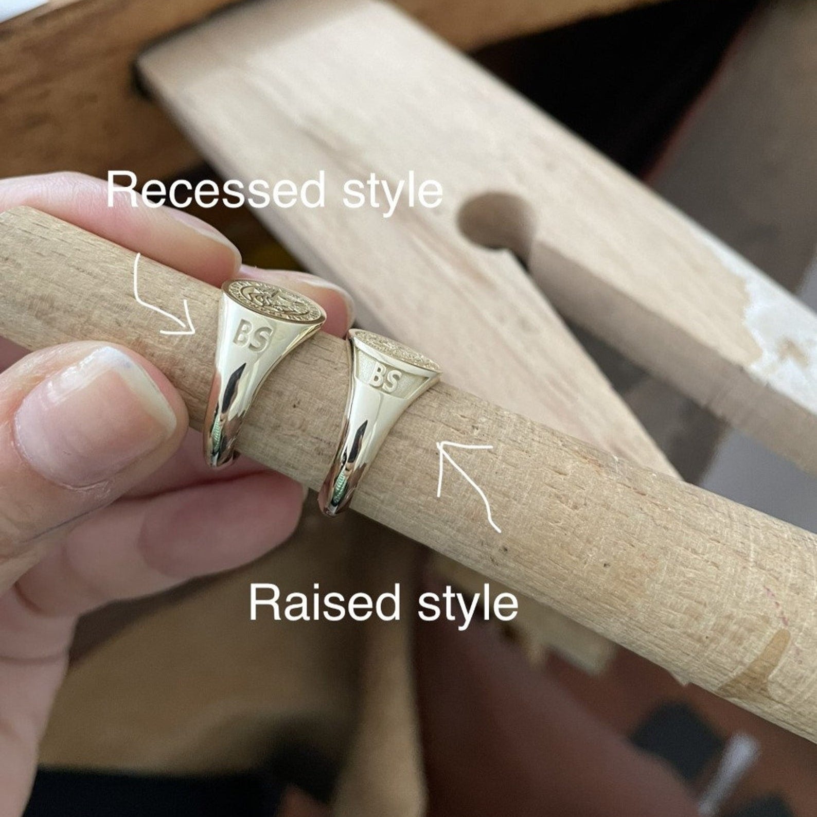 Master Mason Blue Lodge Ring - White Gold 10k Gold 14k - Bricks Masons