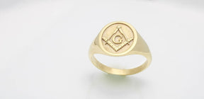 Master Mason Blue Lodge Ring - 10K to 18k Gold - Bricks Masons