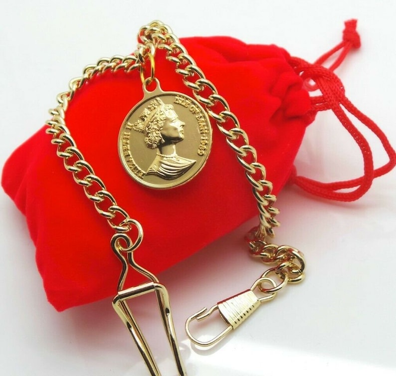 Master Mason Blue Lodge Pocket Watch - 24k Clad Gold Tie Clip Gift Set - Bricks Masons