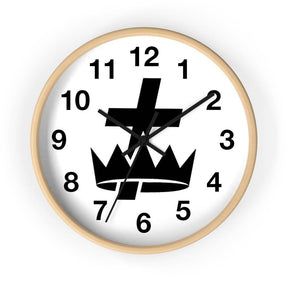 Knights Templar Clock - Wooden Frame - Bricks Masons
