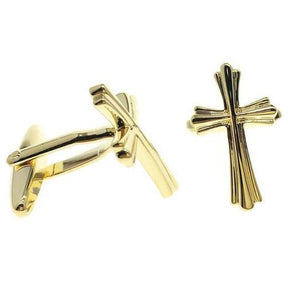 Knights Templar Cufflink - Golden Cross - Bricks Masons