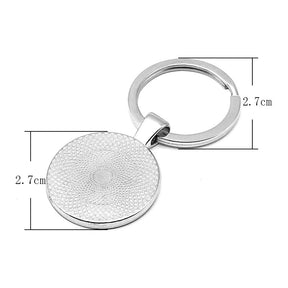 Knights Templar Keychain - Red Cross On White Background - Bricks Masons