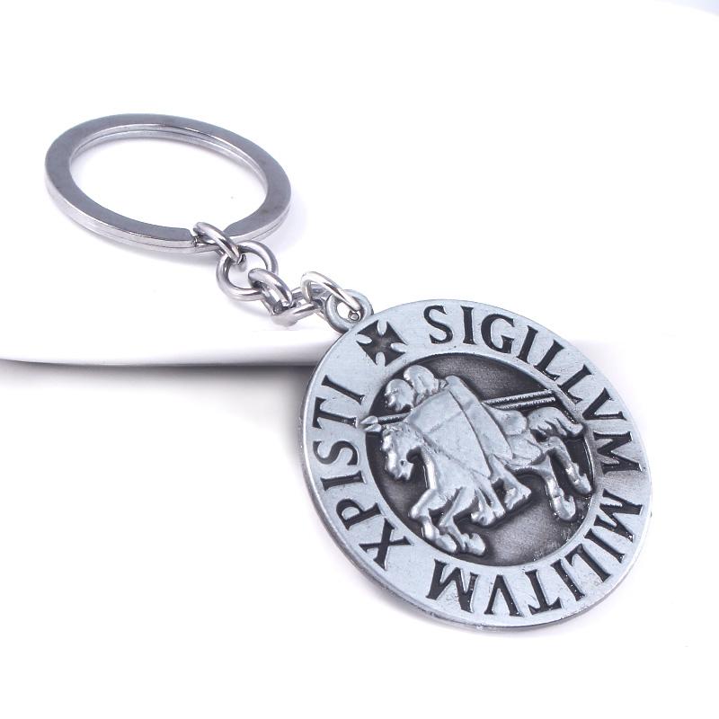 Knights Templar Keychain - sigillvm militvm xpisti - Bricks Masons