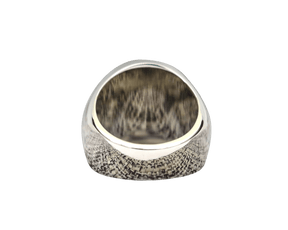 Master Mason Blue Lodge Ring - Sterling Silver Blue Face S&C G - Bricks Masons