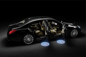 Master Mason Blue Lodge Car Door Light Projector - 2 Pieces Wireless LED Square & Compass - Bricks Masons