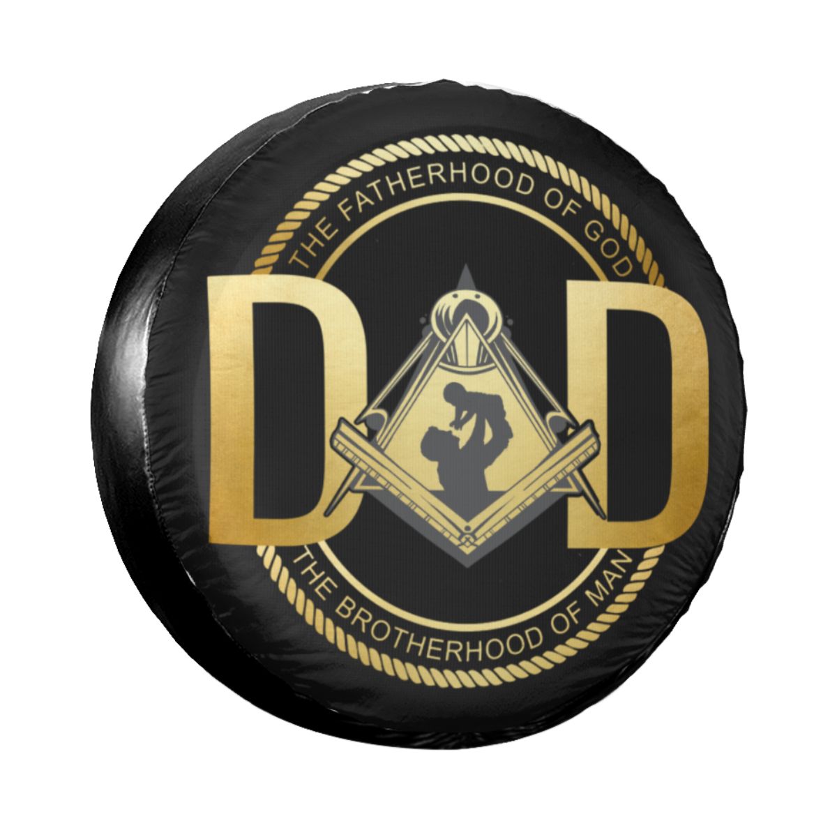 Master Mason Blue Lodge Car Tire Cover - Various Square and Compass G - Bricks Masons