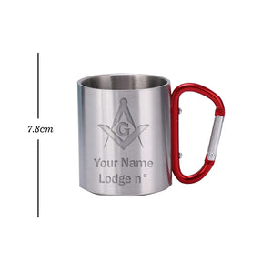 Master Mason Blue Lodge Cup - Stainless Steel 220ml - Bricks Masons