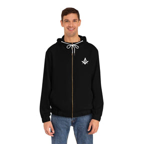Master Mason Blue Lodge Hoodie - Black with Square & Compass G - Bricks Masons