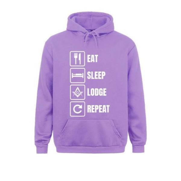 Master Mason Blue Lodge Hoodie - Eat Sleep Lodge Repeat Various Colors - Bricks Masons