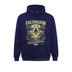 Master Mason Blue Lodge Hoodie - "So Mote It Be" SMIB Square & Compass G - Bricks Masons