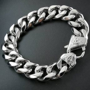 Master Mason Blue Lodge Necklace - Square and Compass G Silver 316L Stainless Steel - Bricks Masons