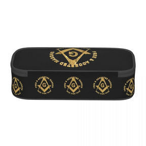 Master Mason Blue Lodge Office Tools Case - Gold Free & Accepted Masons - Bricks Masons