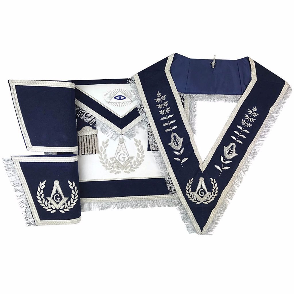Master Mason Blue Lodge Regalia Set - Navy - Bricks Masons