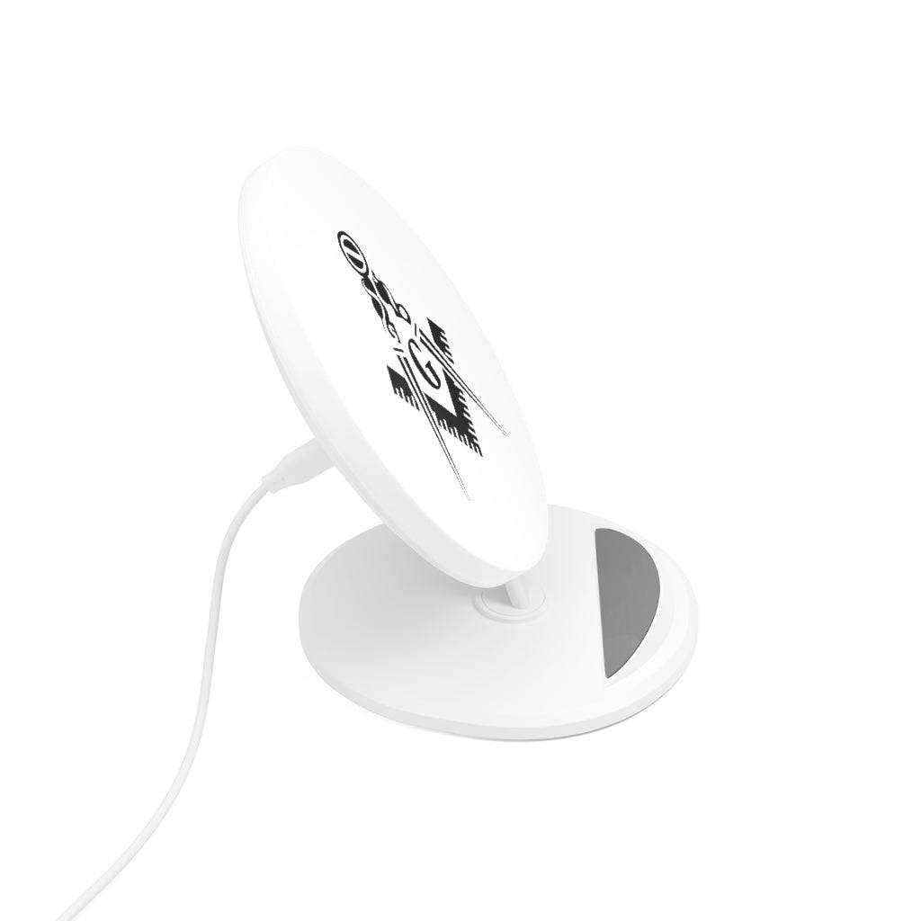 Master Mason Blue Lodge Wireless Charger - White with Square & Compass G - Bricks Masons