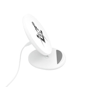 Master Mason Blue Lodge Wireless Charger - White with Square & Compass G - Bricks Masons