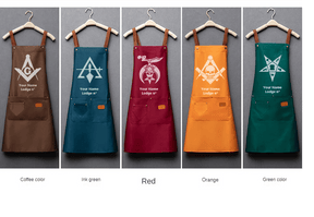 Master Mason Blue Lodge Work Apron - Various Colors - Bricks Masons