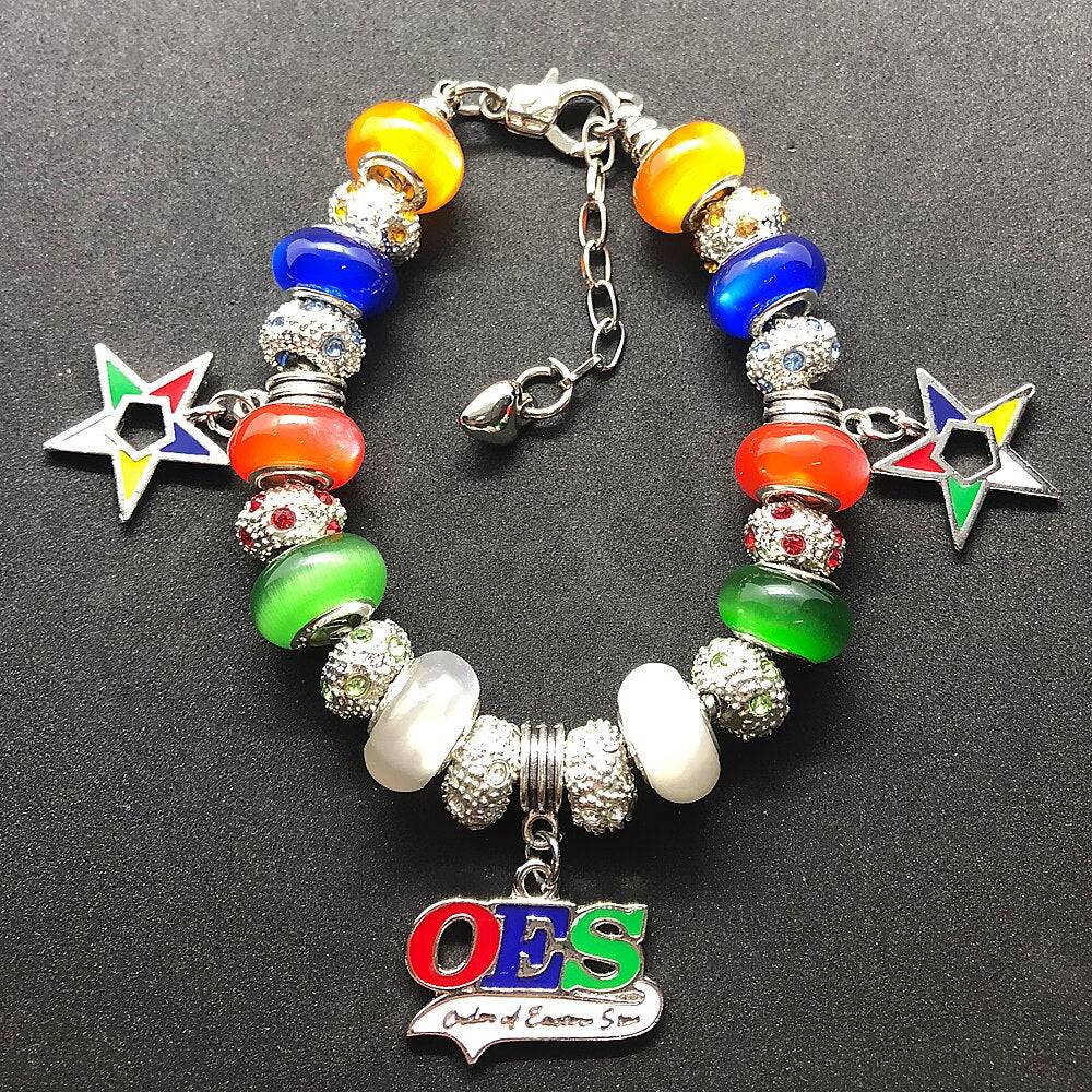 OES Bracelet - Beaded - Bricks Masons