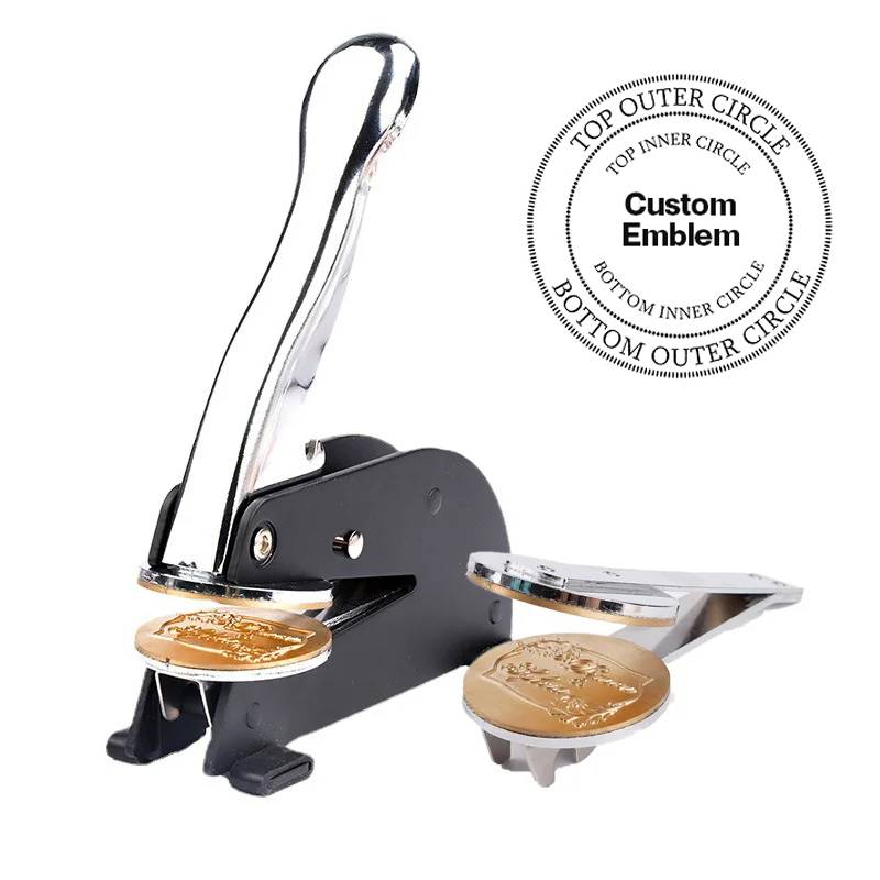 Order Of The Amaranth PHA Seal Press - Desktop  Stainless Steel With Customizable Stamp - Bricks Masons