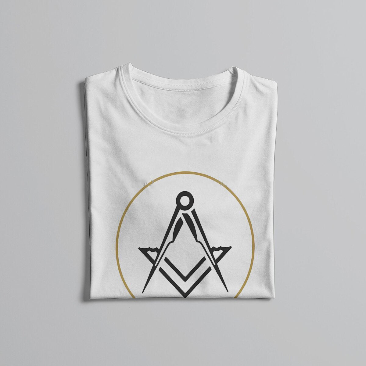 Master Mason Blue Lodge T-Shirt -  Polyester Gold Square Compass