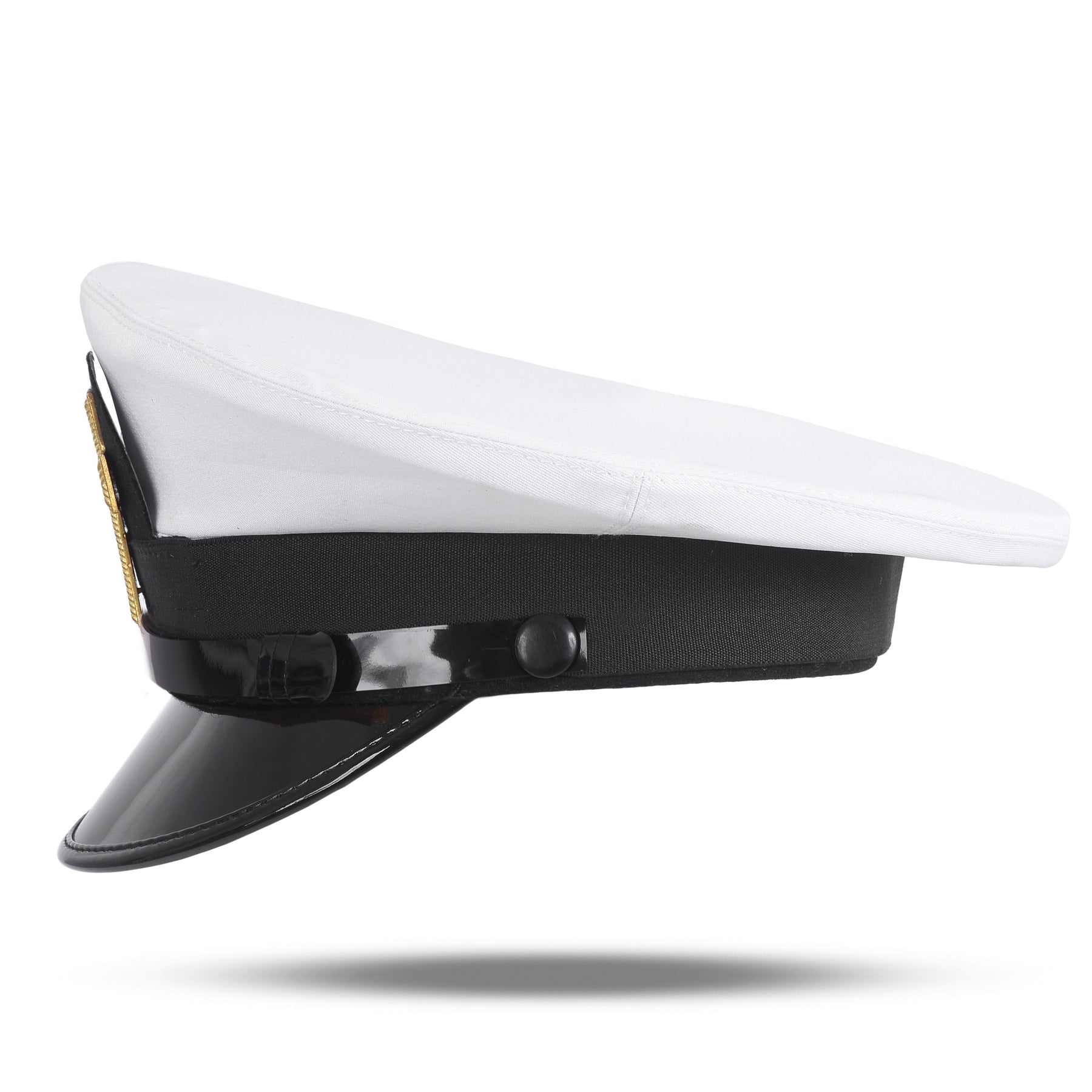 Past Commander Knights Templar Commandery Fatigue Cap - Red Cross With Black Chin Strap - Bricks Masons