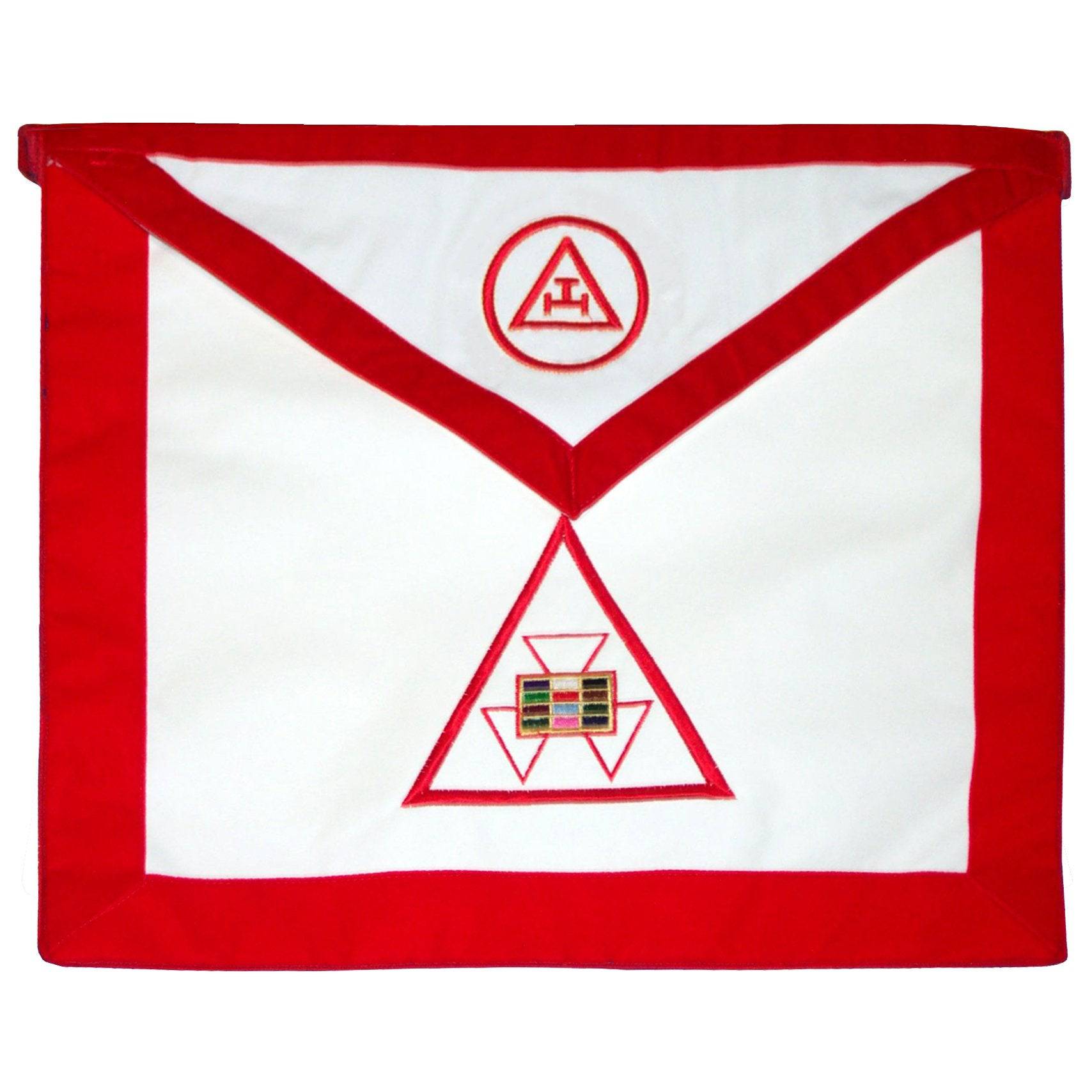 Past High Priest & Past Illustrious Master & Royal Arch Chapter & Council Apron - Reversible - Bricks Masons