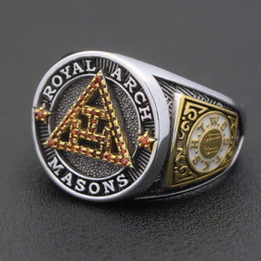 Royal Arch Chapter Ring - Triple Tau Sterling Silver