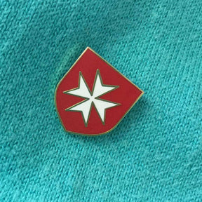 Order Of Malta Commandery Lapel Pin - 2pcs Red