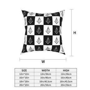 Master Mason Blue Lodge Pillowcase - Square and Compass G Pillow Cover