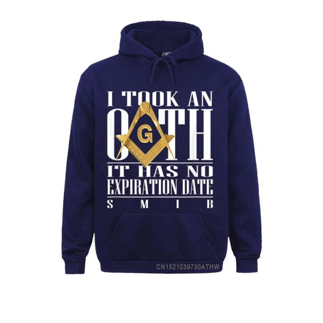 Master Mason Blue Lodge Hoodie - "I Took An Oath" Square and Compass G