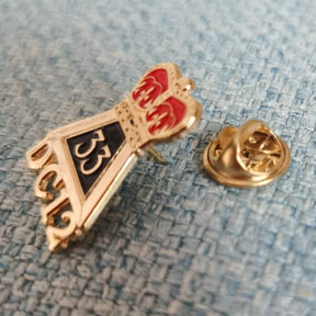 33rd Degree Scottish Rite Lapel Pin - Crown