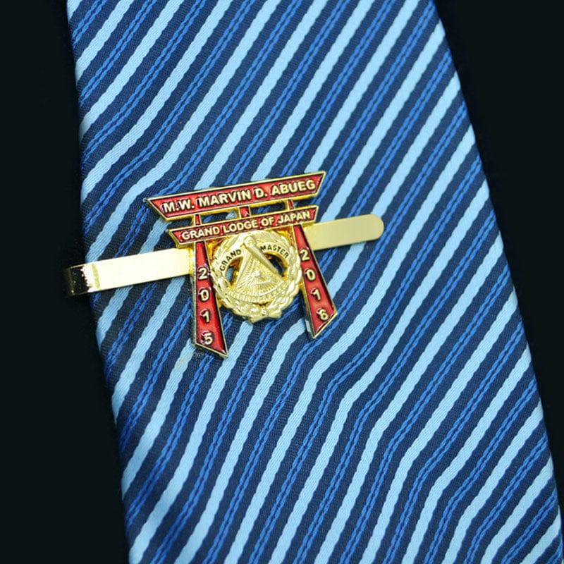 Grand Master Blue Lodge Tie Bar - M.W MARVIN D. ABUEG Grand Lodge of Japan