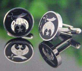 Shriners Cufflink - Black Resin