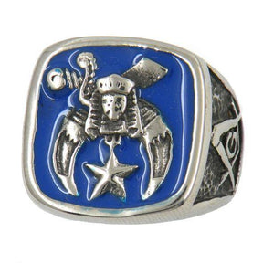 Shriners Ring - Blue Silver